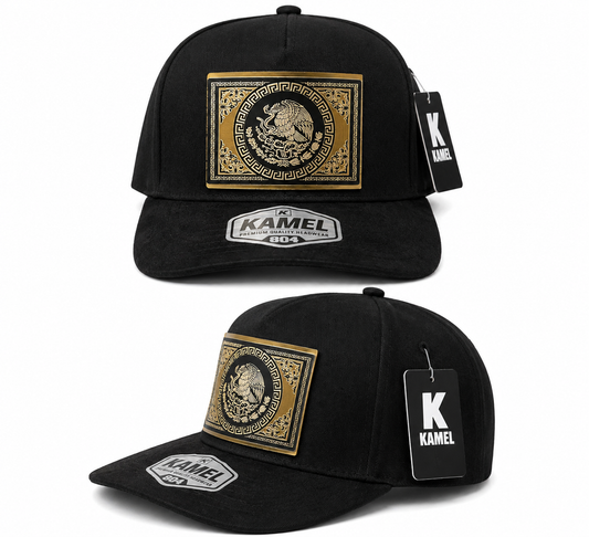Aztec Eagle Cap - Black & Gold