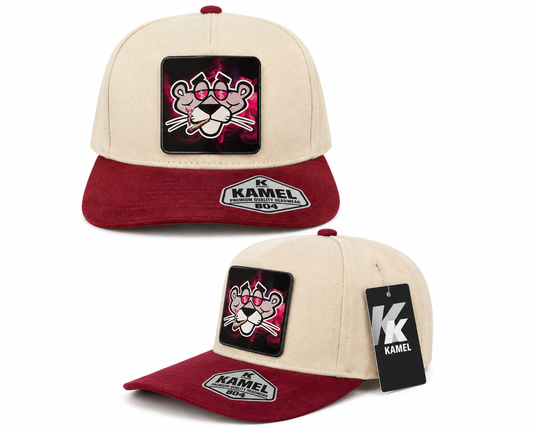 Pink Panther Trucker Cap – Cream & Red