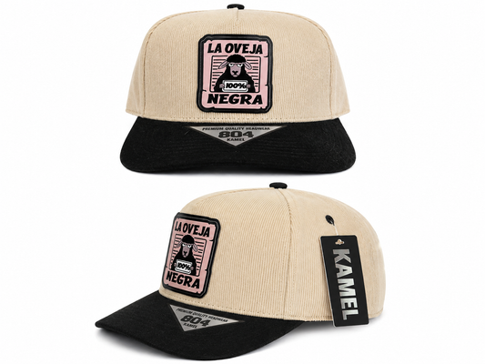 La Oveja Negra Trucker Cap | Spanish Statement Edition– Cream & Black | Spanish Statement Edition