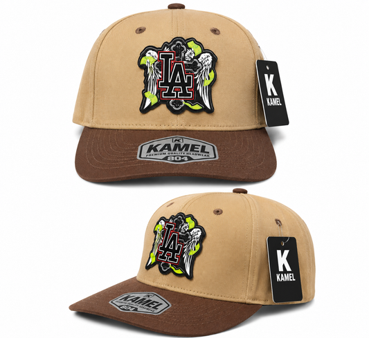 LA Money Wings Cap - Beige & Brown