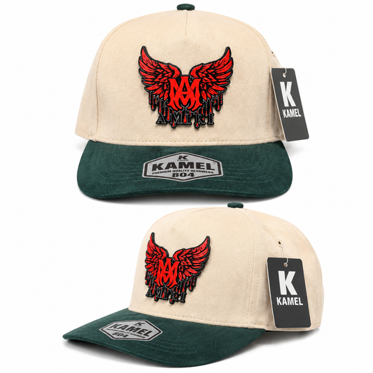 AMIRI Wings Cap - Cream & Green