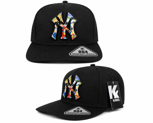 New York Anime Snapback Cap – Black K Design | Kamel 804