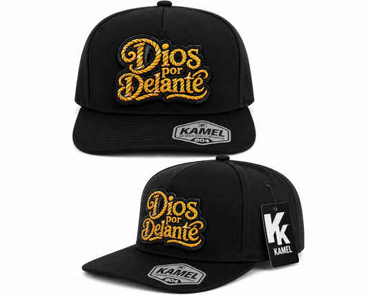 Dios por Delante Cap - Black and Yellow