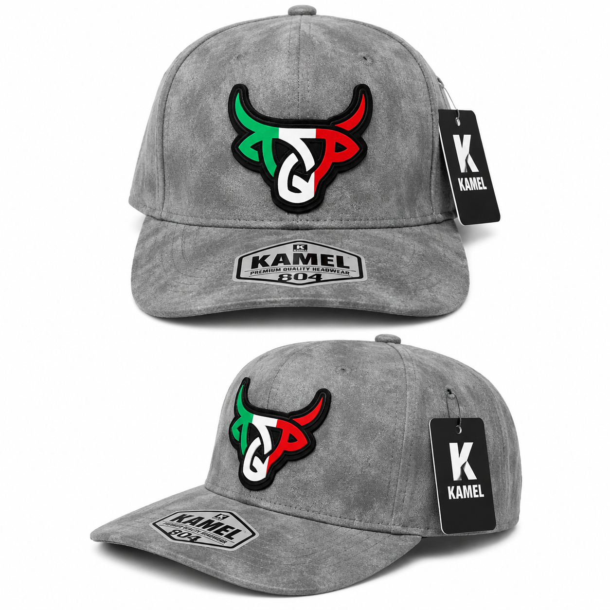 Italian Bull Cap - Gray