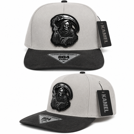 Grim Reaper Kamel 804 Cap – Gray & Black