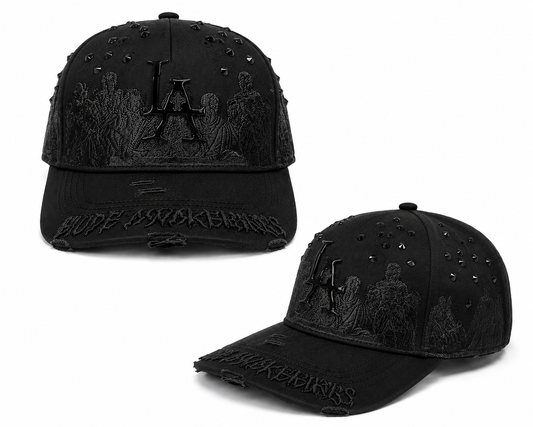 LA Snapback Cap Kamel 804 | Black on Black