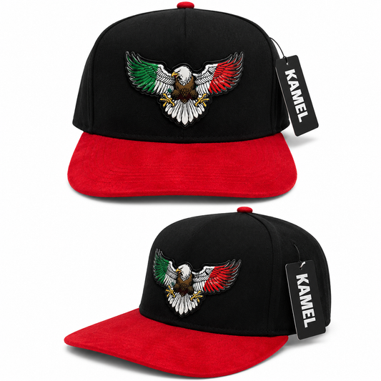 Eagle Trucker Cap  | Patriotic Edition – Black & Red